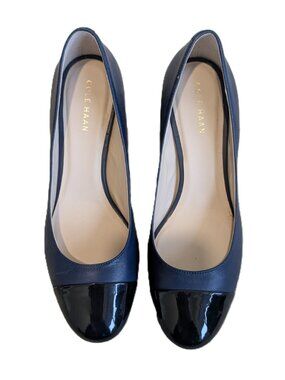 Cole Haan Dawna Leather Cap Toe Pump | Size 5.5
